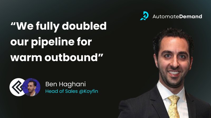 Ben Haghani, Head of Sales bei Koyfin